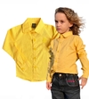 Camisa Social M/L Bolinhas - Amarela