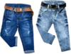Calça Jeans Tradicional Infantil com Cinto Courinho