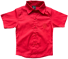 Camisa Social (manga curta) - Vermelha