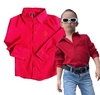 Camisa Social M/L Bolinhas - Vermelha
