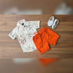 Conjunto Coleção Verão - (2 peças) Camisa Linho, Bermuda Linho - comprar online