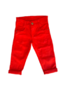 Calça Jeans Sarja Infantil - Vermelha