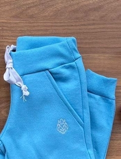 Calça Moletom Flanelada - Azul Bebê - comprar online