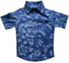 Camisa Social (m. curta) - Marine Flower Royal