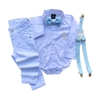 Conjunto Social Louis - (4 peças) Camisa, Calça, Suspensório e Gravata