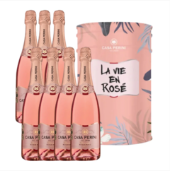 Kit 7 Espumantes Brut Rosé (Grátis Balde Cooler!) - Casa Perini - loja online