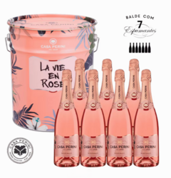 Kit 7 Espumantes Brut Rosé (Grátis Balde Cooler!) - Casa Perini na internet