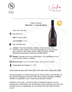 Pinot Noir Cuvée de Safras - Quinta da Neve - São Joaquim, SC (Premiado) na internet