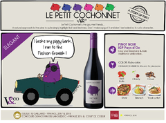 Pinot Noir Le Petit Cochonnet I.G.P. Pay's Doc - V&Co. França - comprar online