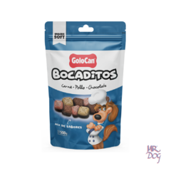 Golocan Bocaditos Carne, Pollo y Chocolate x 500 Gr