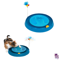 Catit Play 3 en 1 - Juguete para Gatos con Pelota y Germinador Hierba Gatera