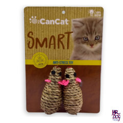 Cancat Juguete para Gatos - Duo Raton Hilo