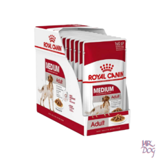 Royal Canin Medium Adult Pouch x 140 Gr x 10 Un