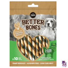 Zeus Better Bones Palitos Enrollados Cordero con Menta x 10 Un