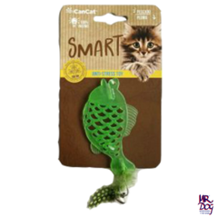 Cancat Juguete para Gatos - Pez con Plumas