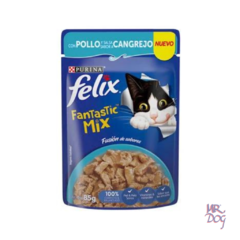 Felix Pouch Fantastic Mix Pollo en Salsa de Cangrejo x Un