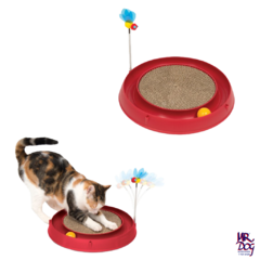 Catit Play 3 en 1 - Juguete para Gatos con Pelota y Rascador