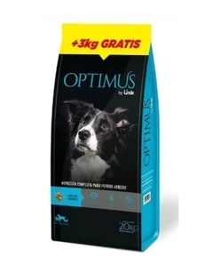 Ünik Optimus Perro Adulto x 20 + 3 Kg (Bolsa Bonus)