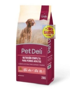 Ünik Pet Deli Perro Adulto x 20 + 3 kg (Bolsa Bonus)