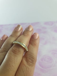 Anillo AD con strass y esmalte - comprar online