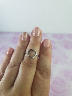 Anillo ACERO QUIRÚRGICO con corazón - comprar online