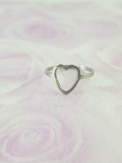 Anillo ACERO QUIRÚRGICO con corazón