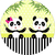 Painel redondo tema: PANDA - loja online