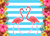 Painel retangular tema: TROPICAL E FLAMINGO