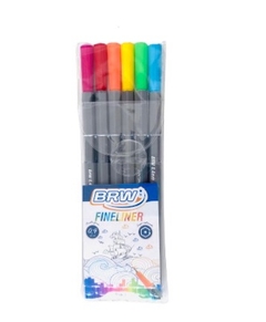 Fineliner brw - 6 cores