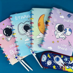 Caderno de Disco Astronauta