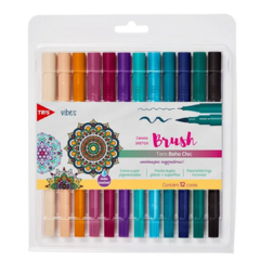 Tris brush boho chic - 12 cores