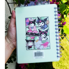 Caderno Kuromi capa holográfica na internet