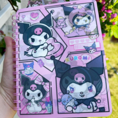 Caderno Kuromi capa holográfica - loja online