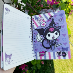 Caderno Kuromi capa holográfica - comprar online