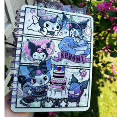 Caderno Kuromi capa holográfica - comprar online