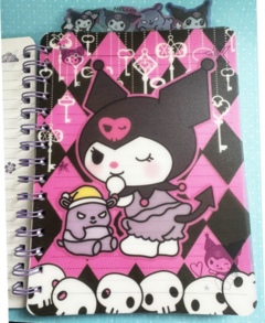 Caderno Kuromi capa holográfica na internet