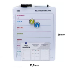 Quadro Organizador Semanal - Magnético na internet