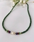 Choker Esmeralda com Rondel Jade e Perola