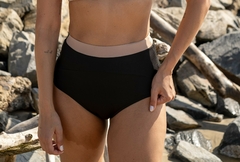 Hot Pants Bali - Preto e bege