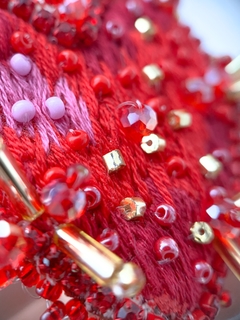 Red heart brooch - comprar online