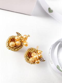 Gold earrings