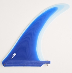 Quilha para prancha de surf monoquilha Super Fins - Single Fin 9" Progressiva - Cor azul - Material importado