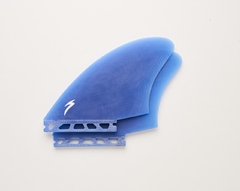 Quilha para prancha de surf biquilha modelo Keel Fin FK1 - Cor azul - Sistema Futures - Material importado