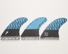 Triquilha Grande (Large) Carbono / Honeycomb - Encaixe similar Futures Fins - Para surfistas acima de 75 kg