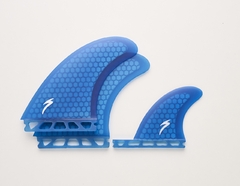 Triquilha 2+1 - Biquilha com estabilizador central - Honeycomb - Encaixe similar Futures Fins - Super Fins Quilhas de Surf