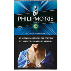 CIGARRILLO PHILIP MORRIS CAPS. RUBIO BOX 20U