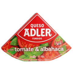QUESO ADLER C/TOMATE Y ALBAHACA 100GR