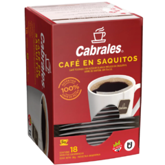 CAFÉ EN SAQUITOS CABRALES 18U
