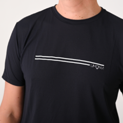 Camiseta Walk Preta Stripe - loja online