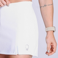 Saia-Shorts Branca Jacquard na internet